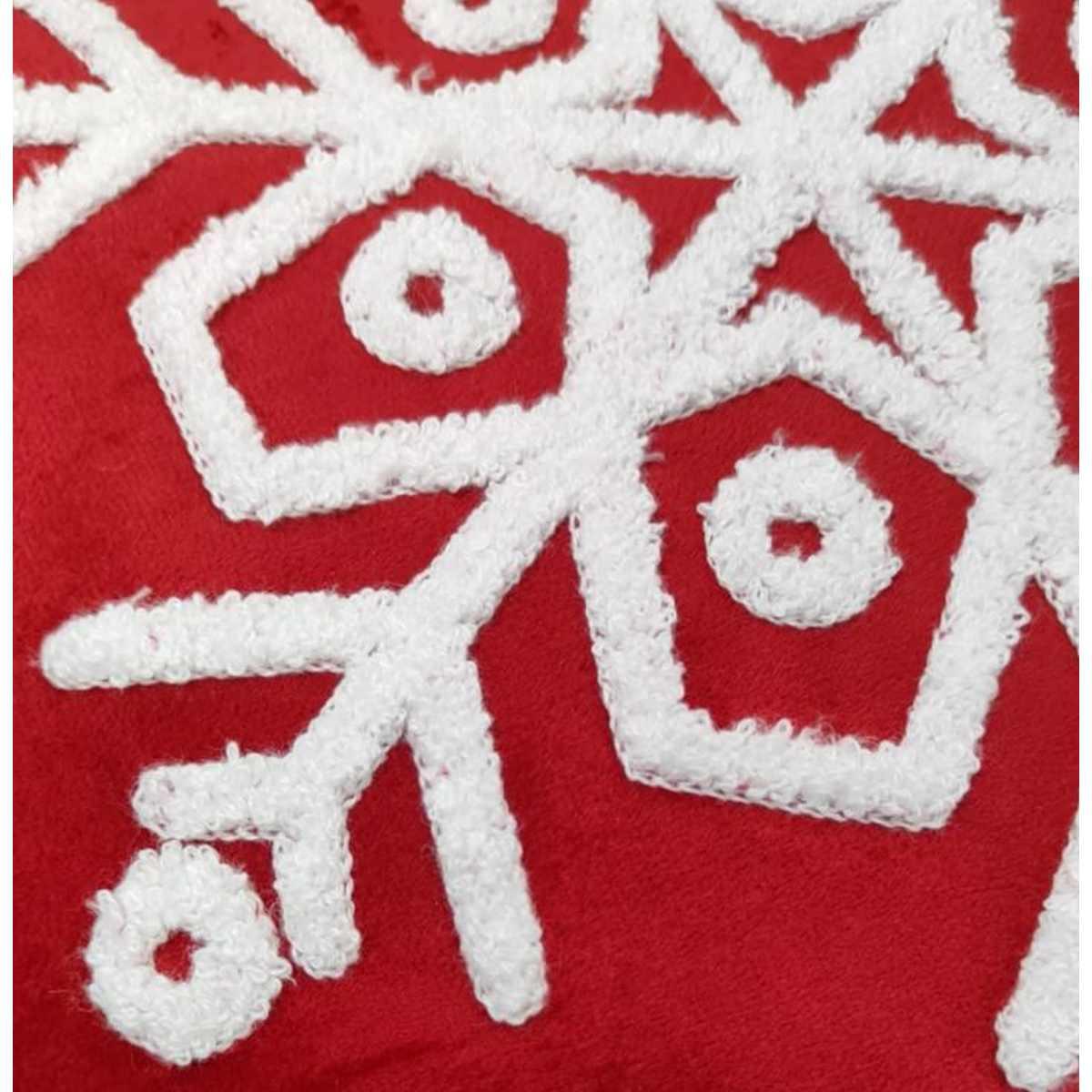 Cuscino Arredo in Tessuto Natale Sfera Rossa cm.40 |Atelier17