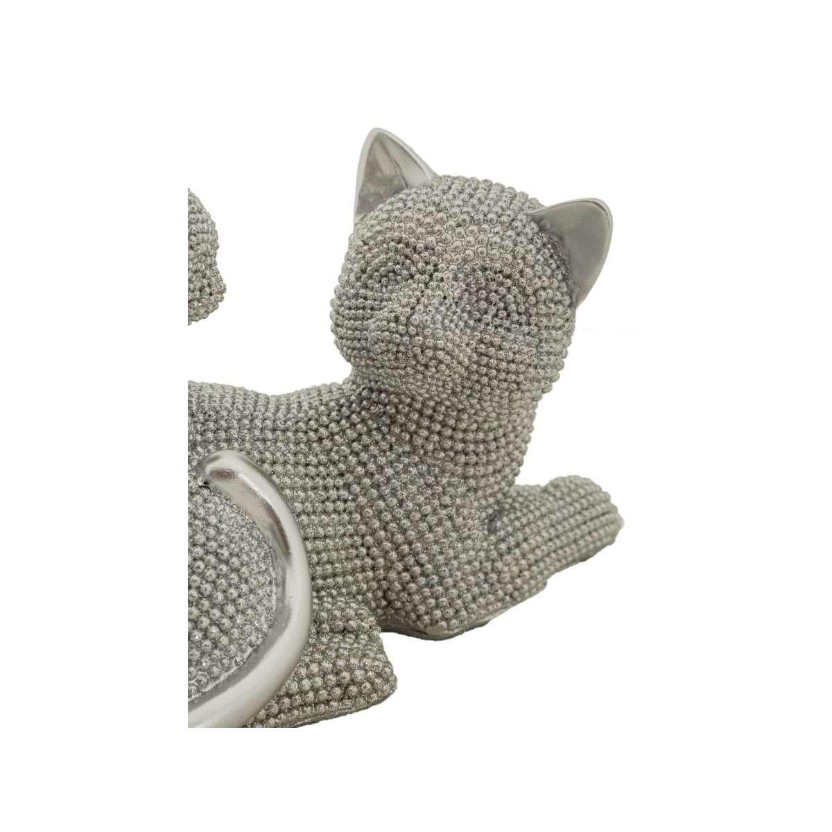 Gatto Sparky con Cucciolo cm.19x9x13 | Mauro Ferretti