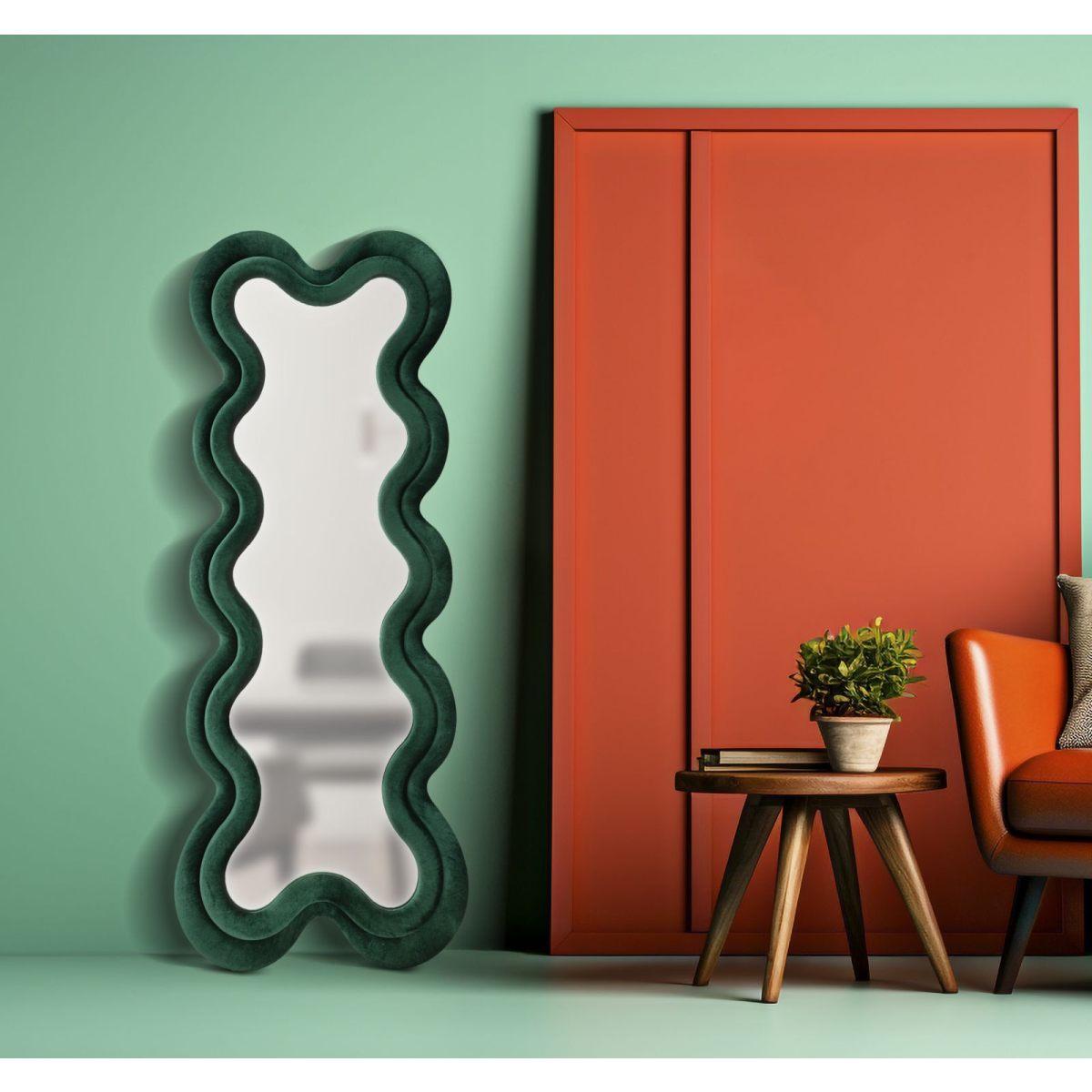Specchio Da Muro Monica Verde cm.58x4x160 |Mauro Ferretti