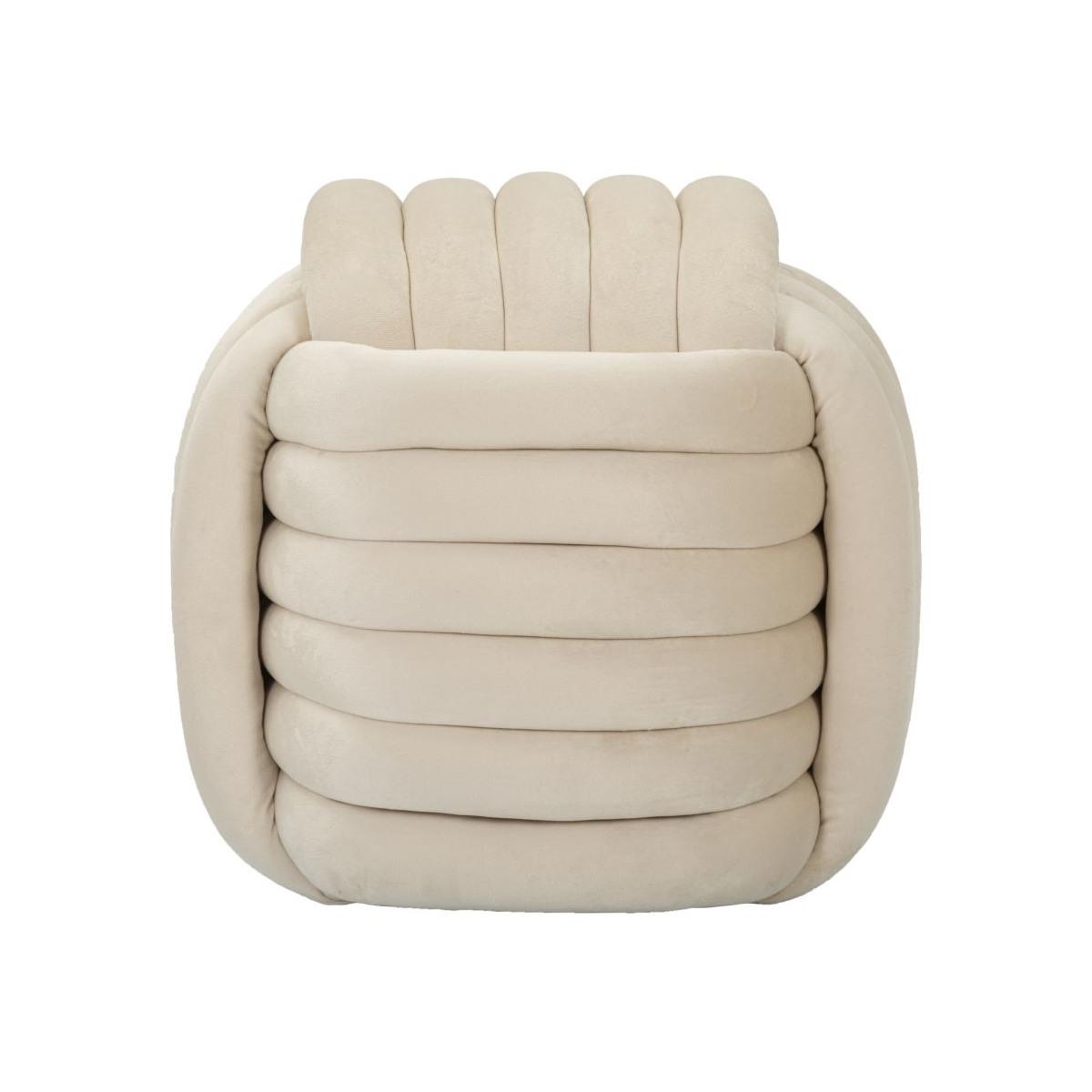 Pouf Softy Crema cm.45x45x45 | Mauro Ferretti