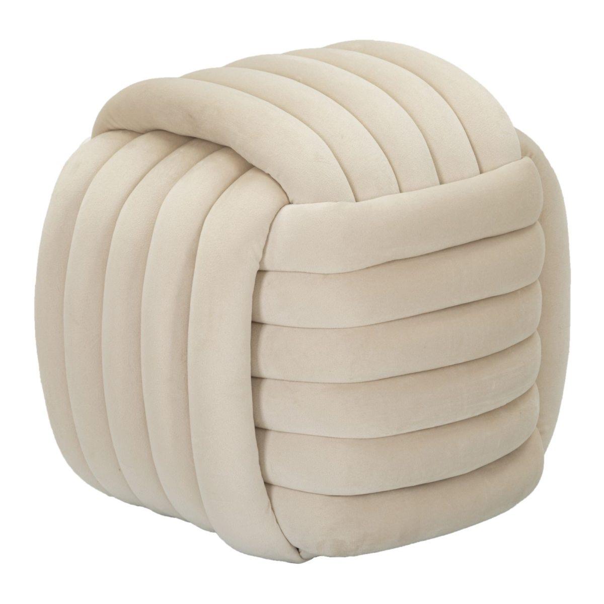 Pouf Softy Crema cm.45x45x45 | Mauro Ferretti