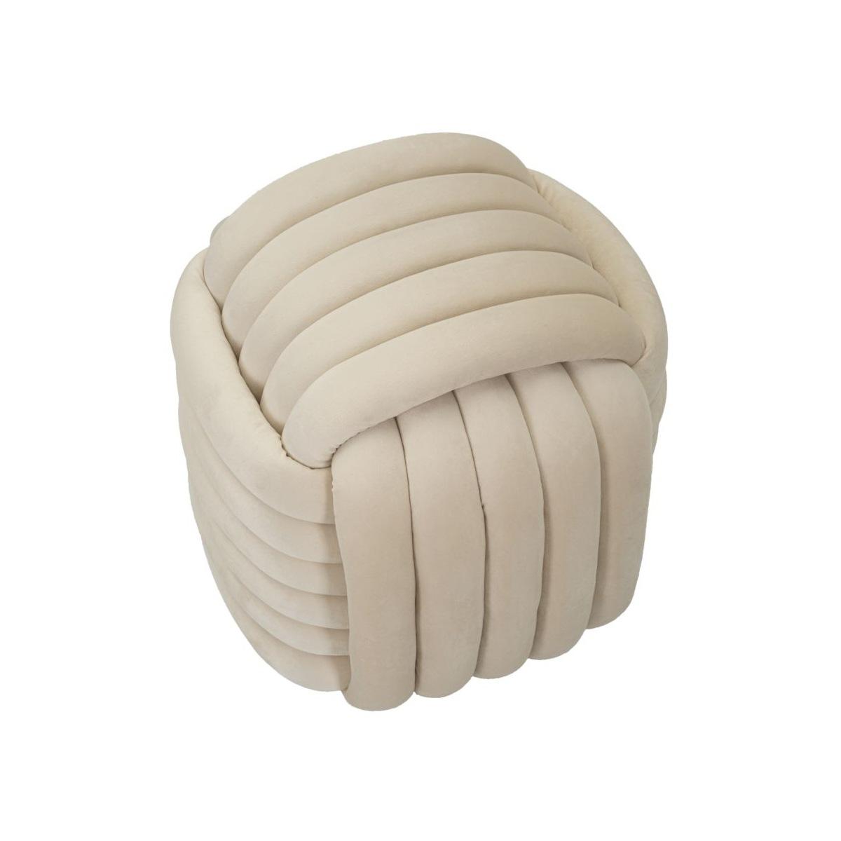 Pouf Softy Crema cm.45x45x45 | Mauro Ferretti