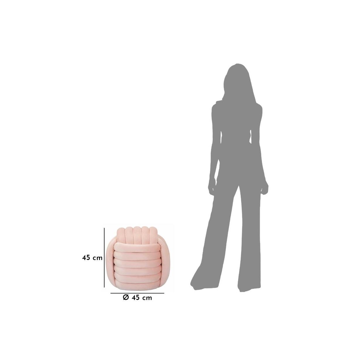 Pouf Softy Rosa cm.45x45x45 | Mauro Ferretti