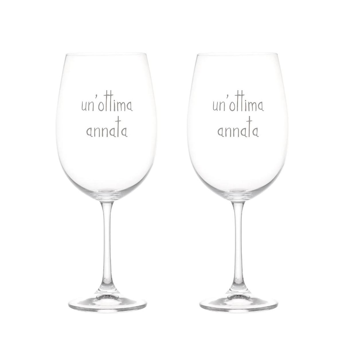 Bicchiere Vetro p2 Calice Vino Ottima Annata Simply Day |Simple