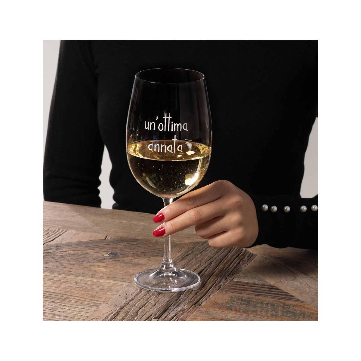 Bicchiere Vetro p2 Calice Vino Ottima Annata Simply Day |Simple