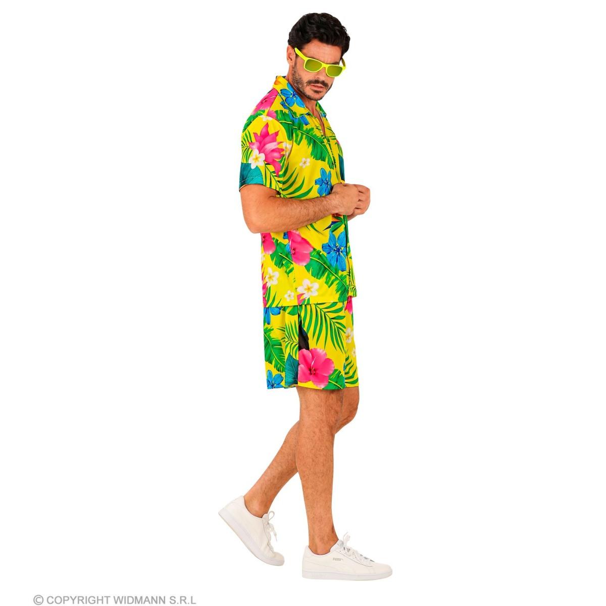 Costume Completo Summer Party Hawaii Giallo |Widmann