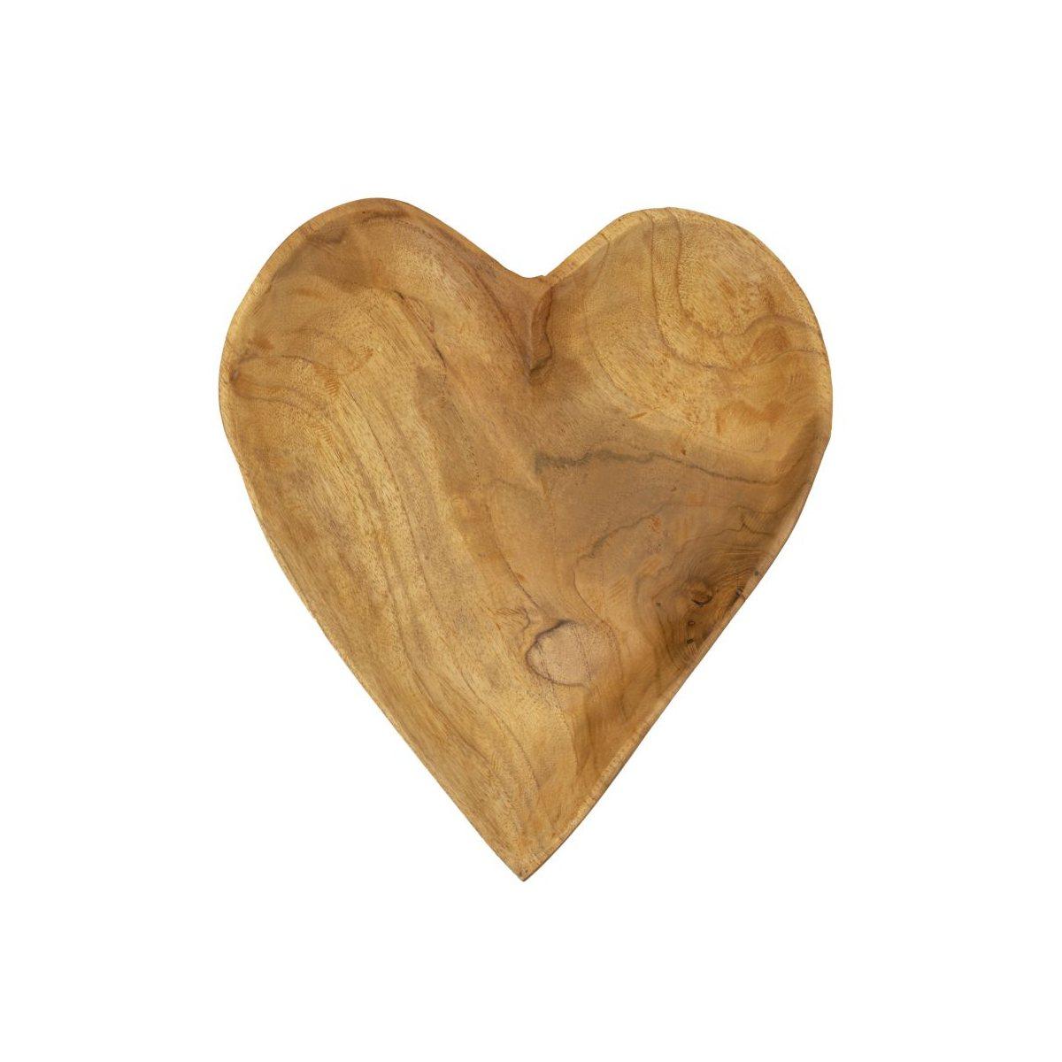 Svuota Tasche Kiha Cuore Teak Massello cm.27x29x4 | Mauro Ferretti