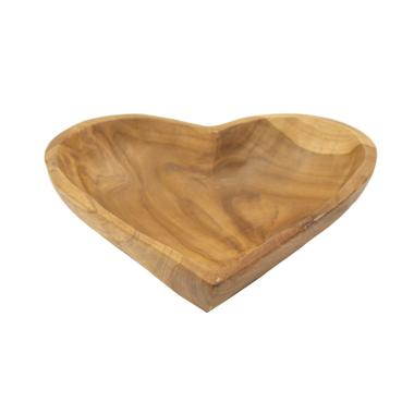 Svuota Tasche Kiha Cuore Teak Massello cm.18x22x4,5 | Mauro Ferretti