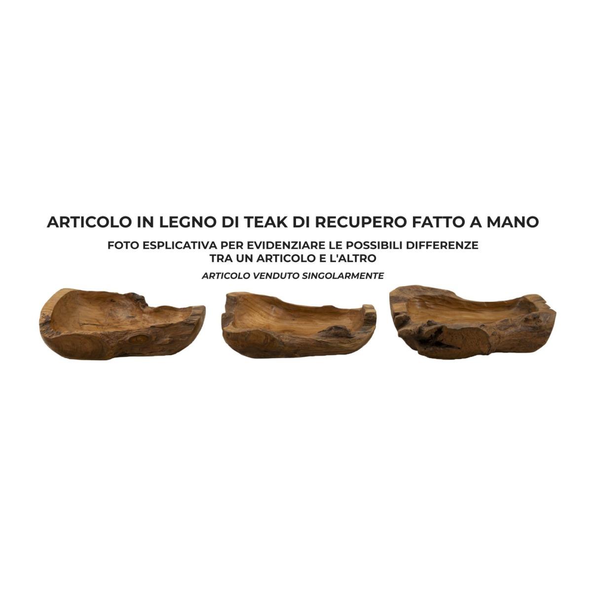 Svuota Tasche Narro Teak Riciclato Massello cm.40x29x10 | Mauro Ferretti