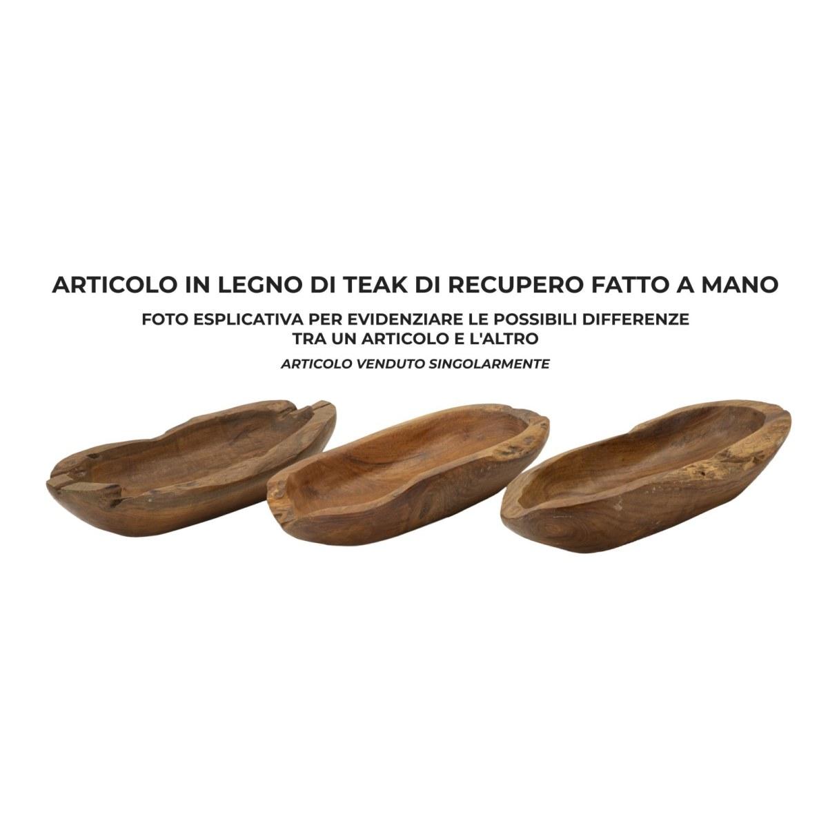 Svuota Tasche Narro Teak Riciclato Massello cm.30x15x5,5 | Mauro Ferretti