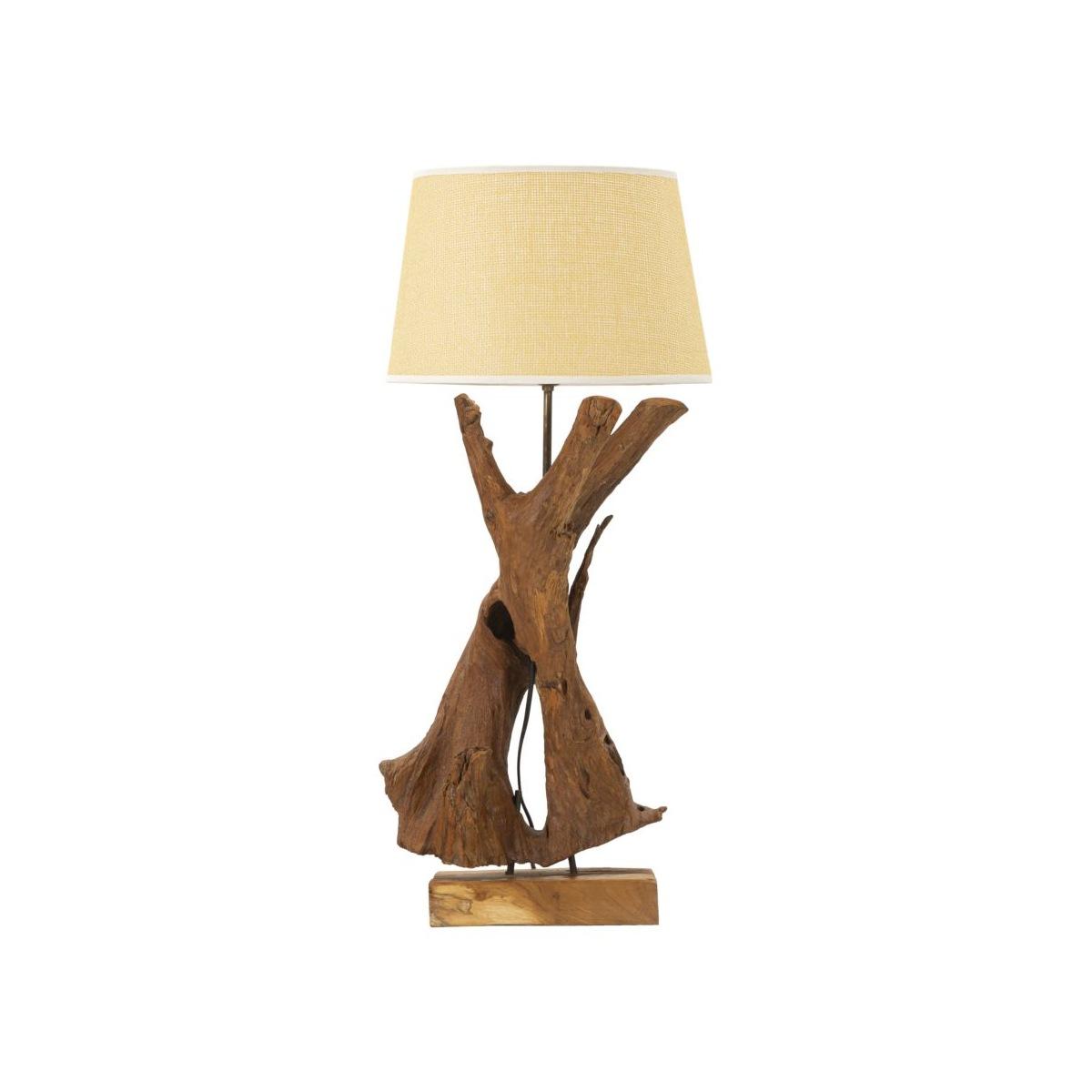 Lampada da Tavolo Teak Riciclato cm.35x80 | Mauro Ferretti