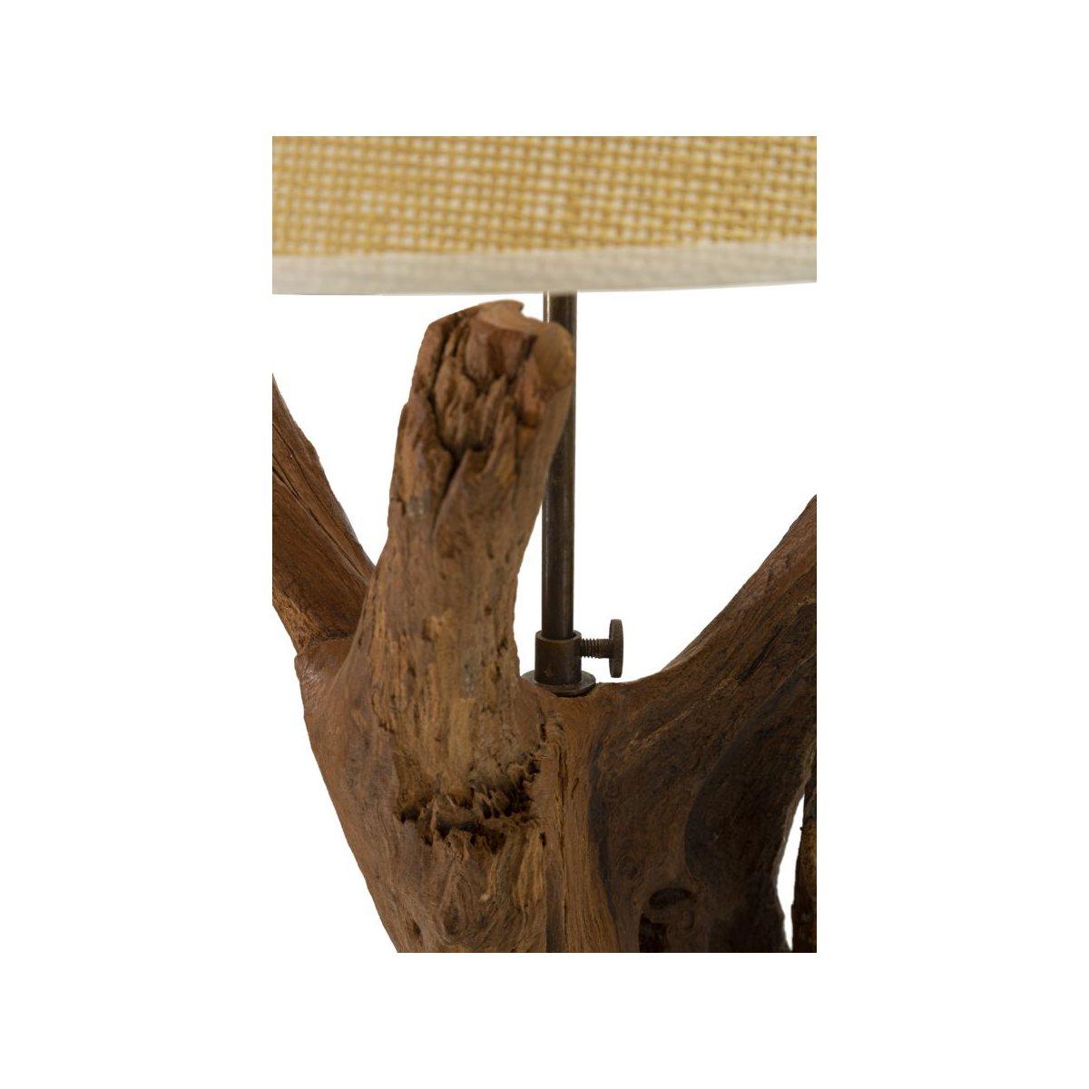 Lampada da Tavolo Teak Riciclato cm.35x80 | Mauro Ferretti