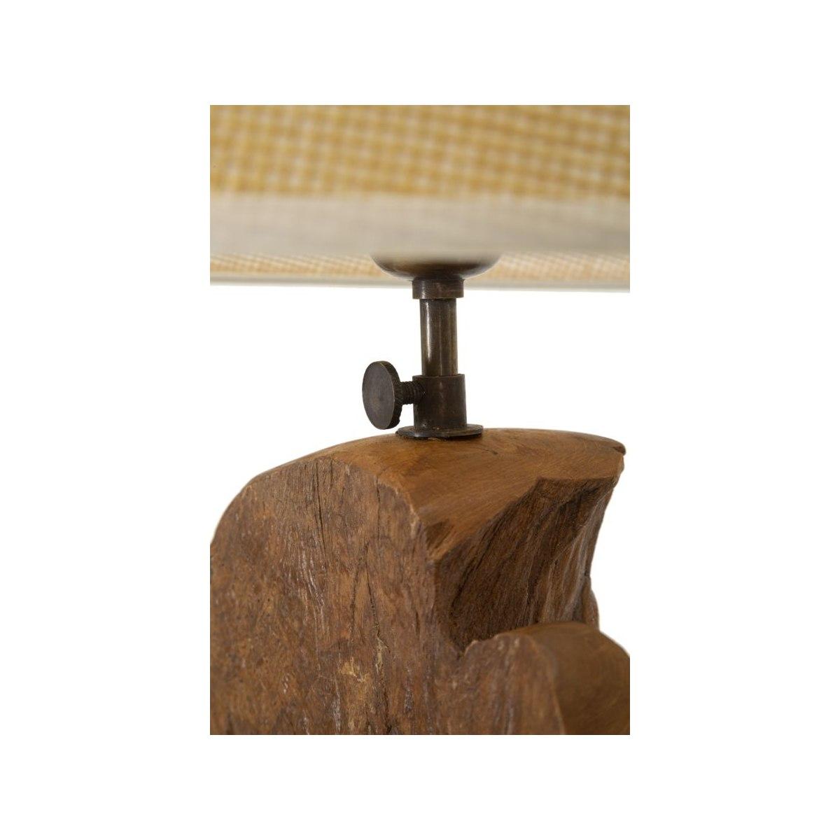 Lampada da Tavolo Teak Riciclato cm.35x80 | Mauro Ferretti