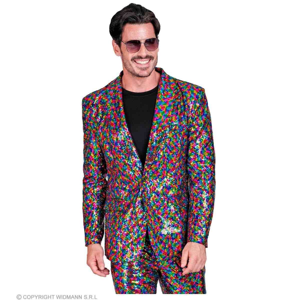 Giacca Disco Multicolor Paillettes |Widmann