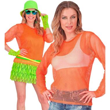 Maglia Rete Arancione Fluo |Widmann