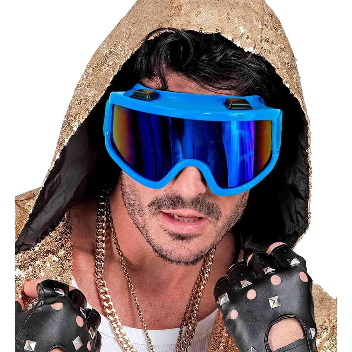 Occhiali da Sci Anni '80 Blu Fluo |Widmann