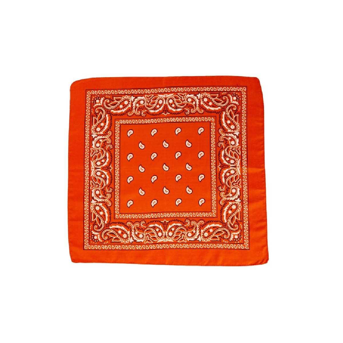 Bandana Cowboy Arancione Fluo cm.55x55 |Carnival Toys