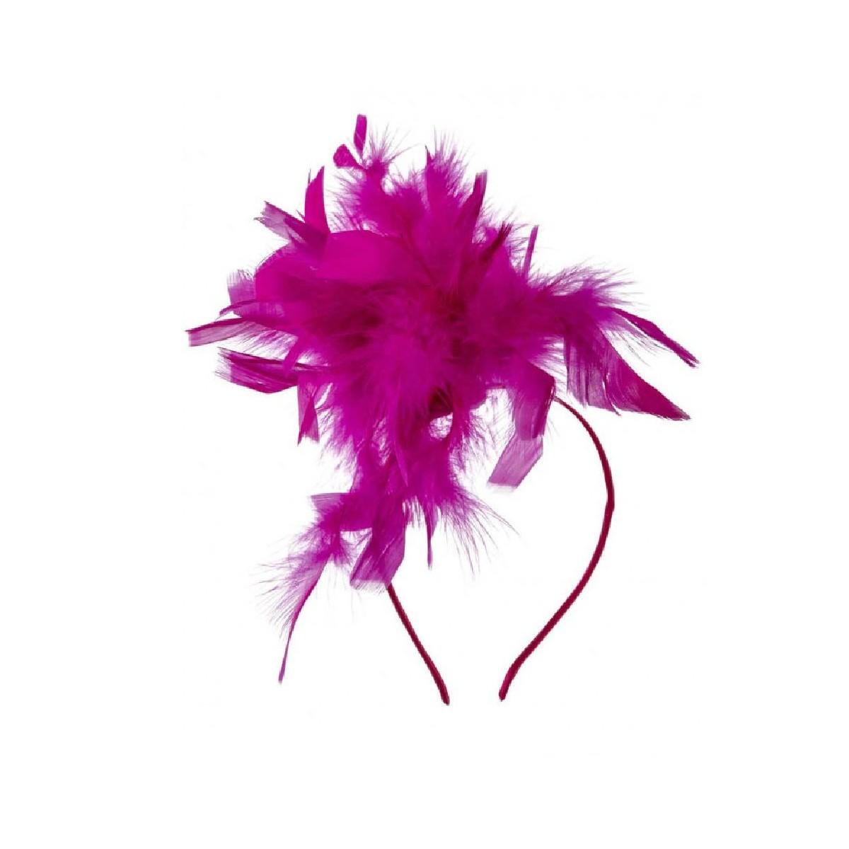 Cerchietto con Piume Rosa |Carnival Toys