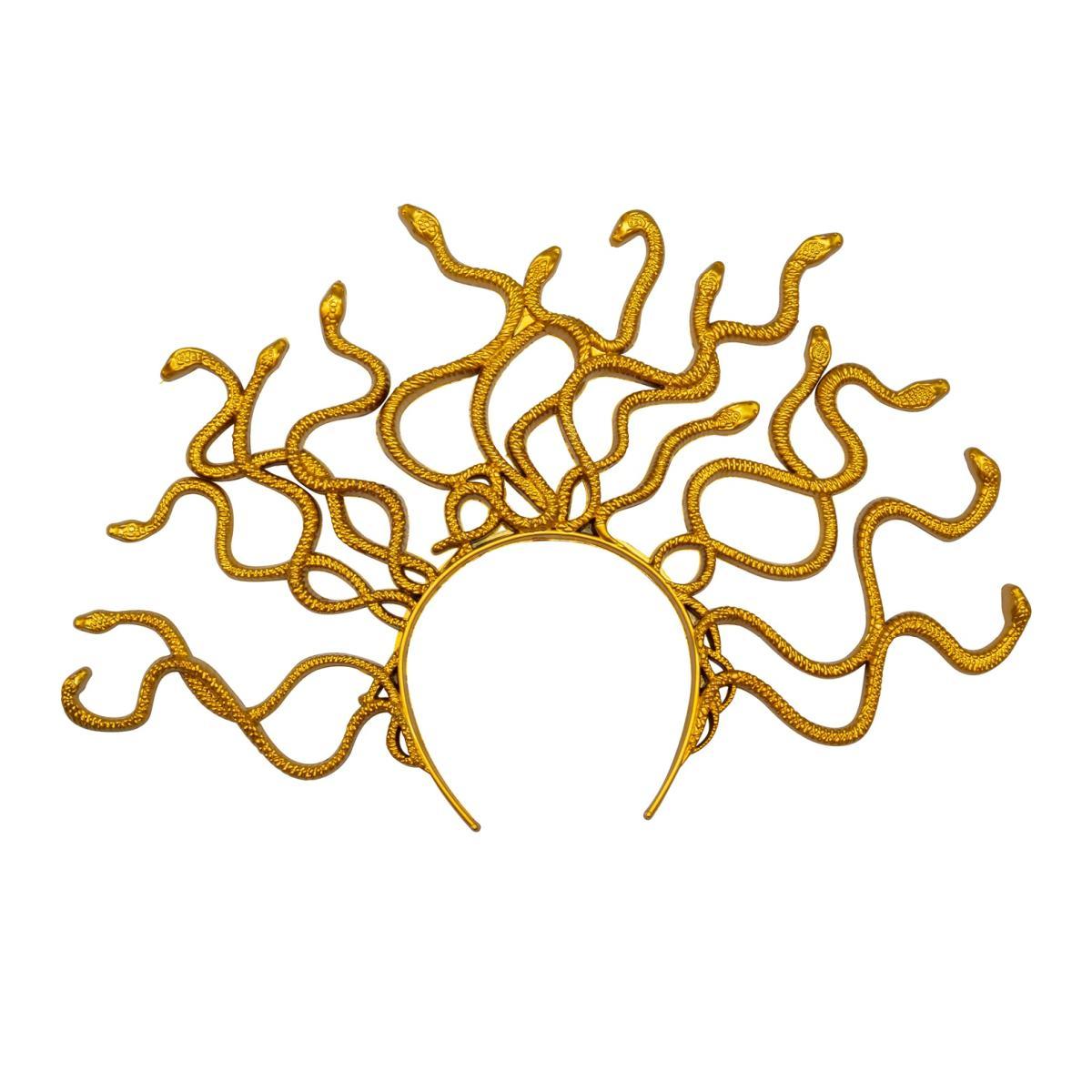 Cerchietto Medusa PVC Oro |Widmann