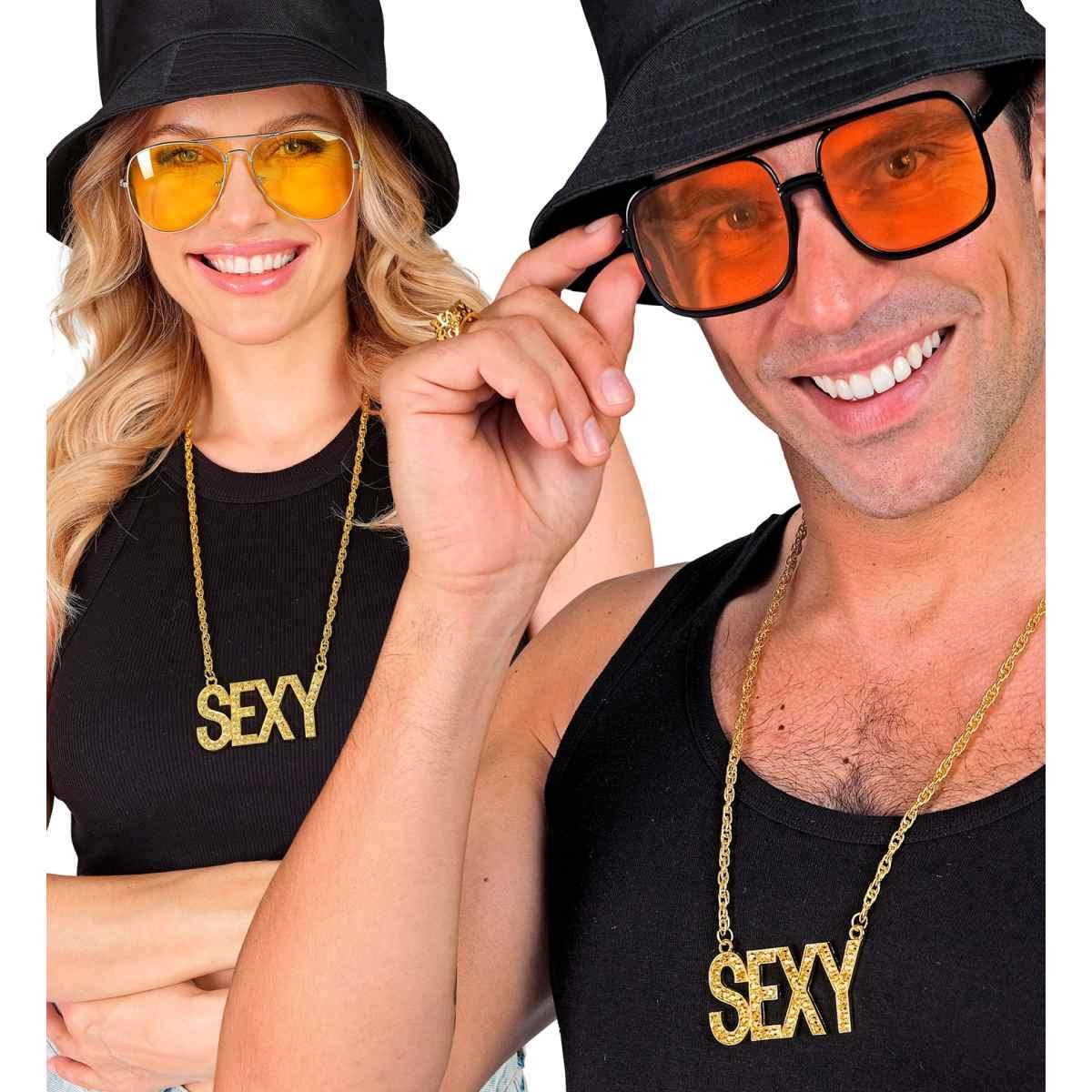 Collana Metallo Scritta Sexy cm.65 |Widmann