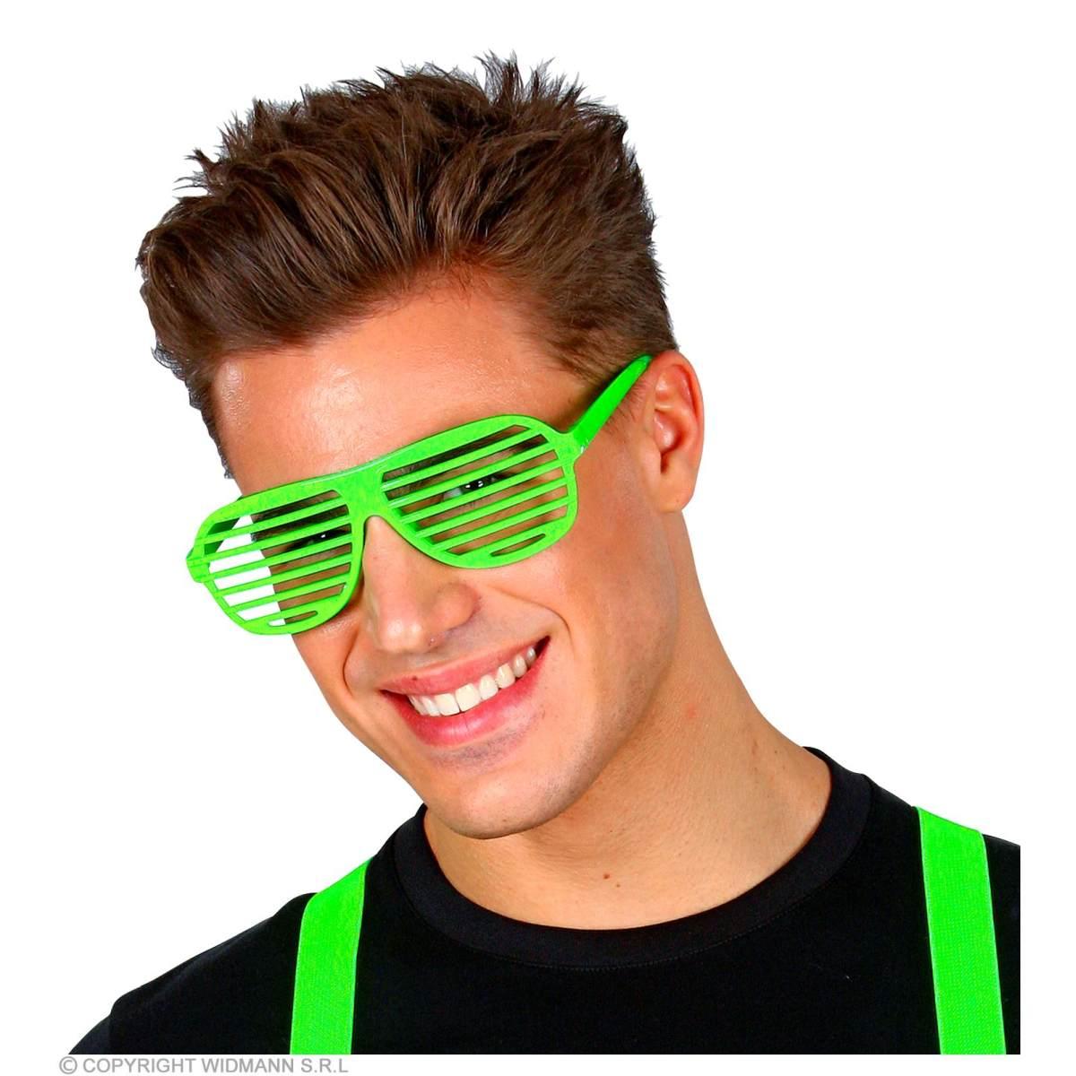 Occhiali Rigati Verde Fluo |Widmann