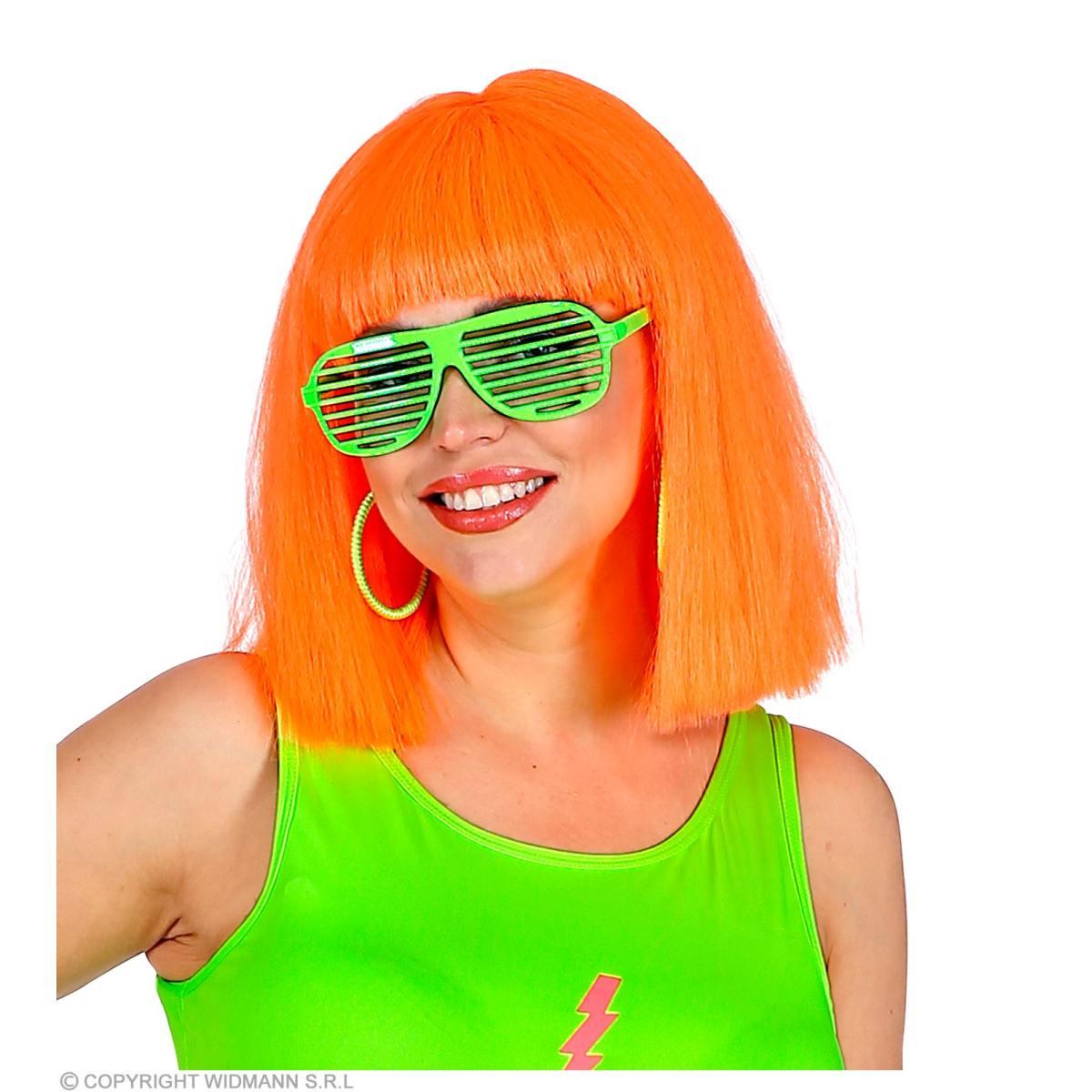 Occhiali Rigati Verde Fluo |Widmann