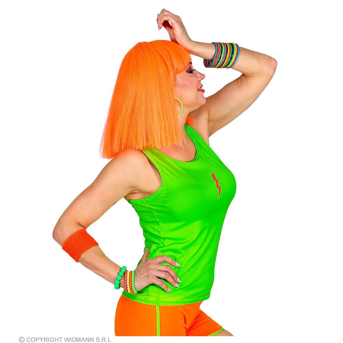 Canotta Verde Fluorescente Anni '80 |Widmann