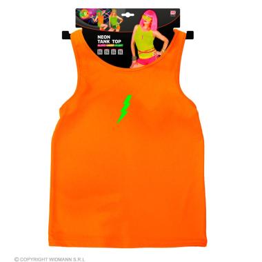 Canotta Arancione Fluorescente Anni '80 |Widmann