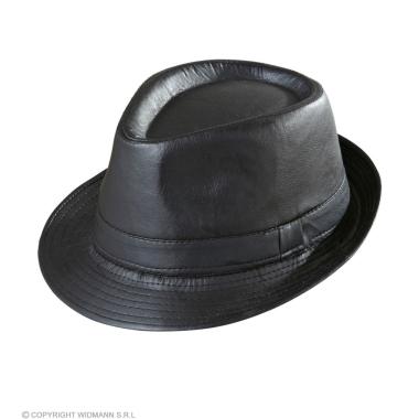 Cappello Borsalino Similpelle Nero |Widmann