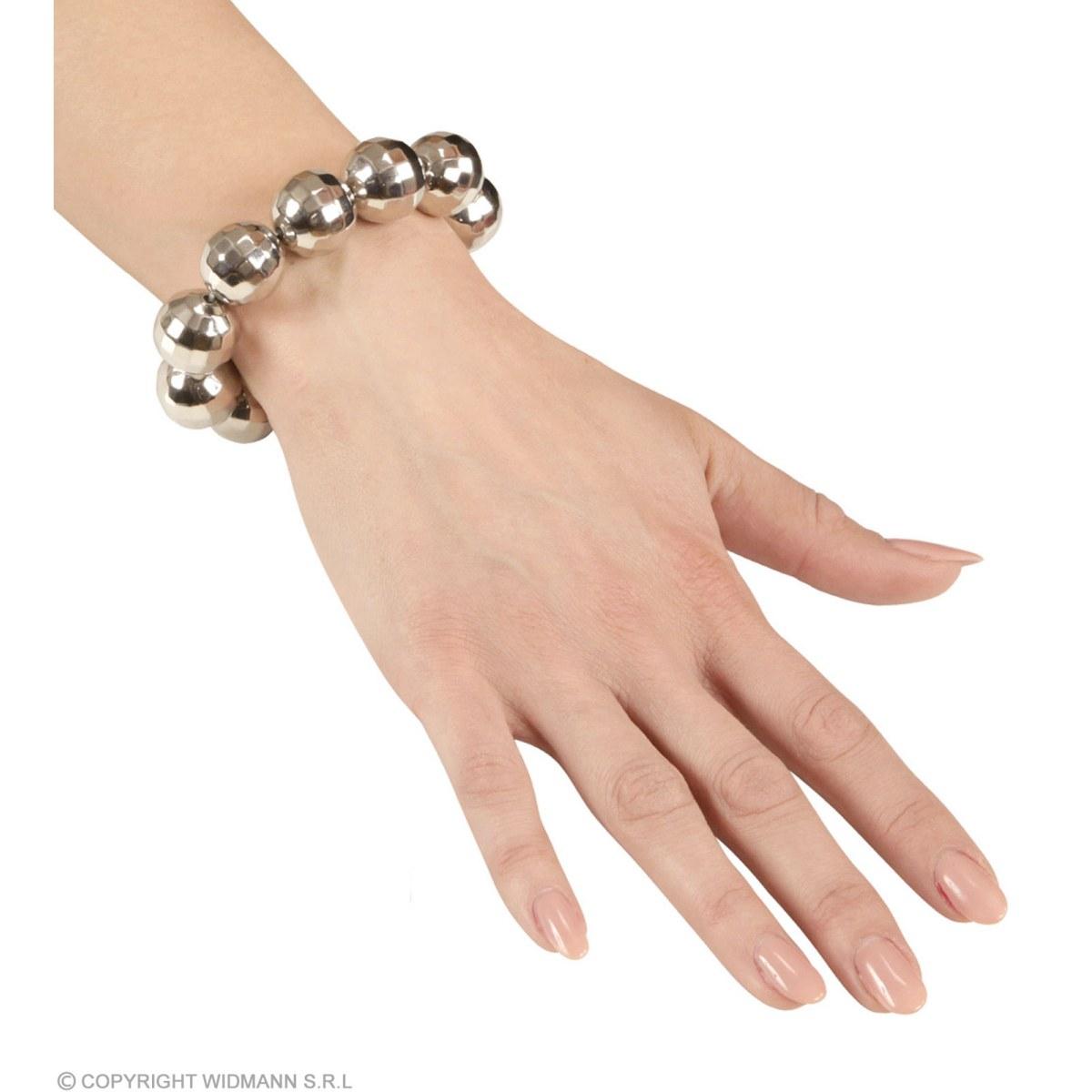 Bracciale Disco Sfere Stroboscopica Argento |Widmann