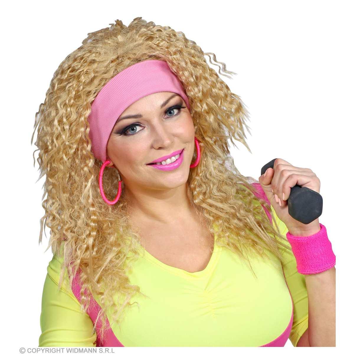 Parrucca Bionda Frisee con Fascia |Widmann