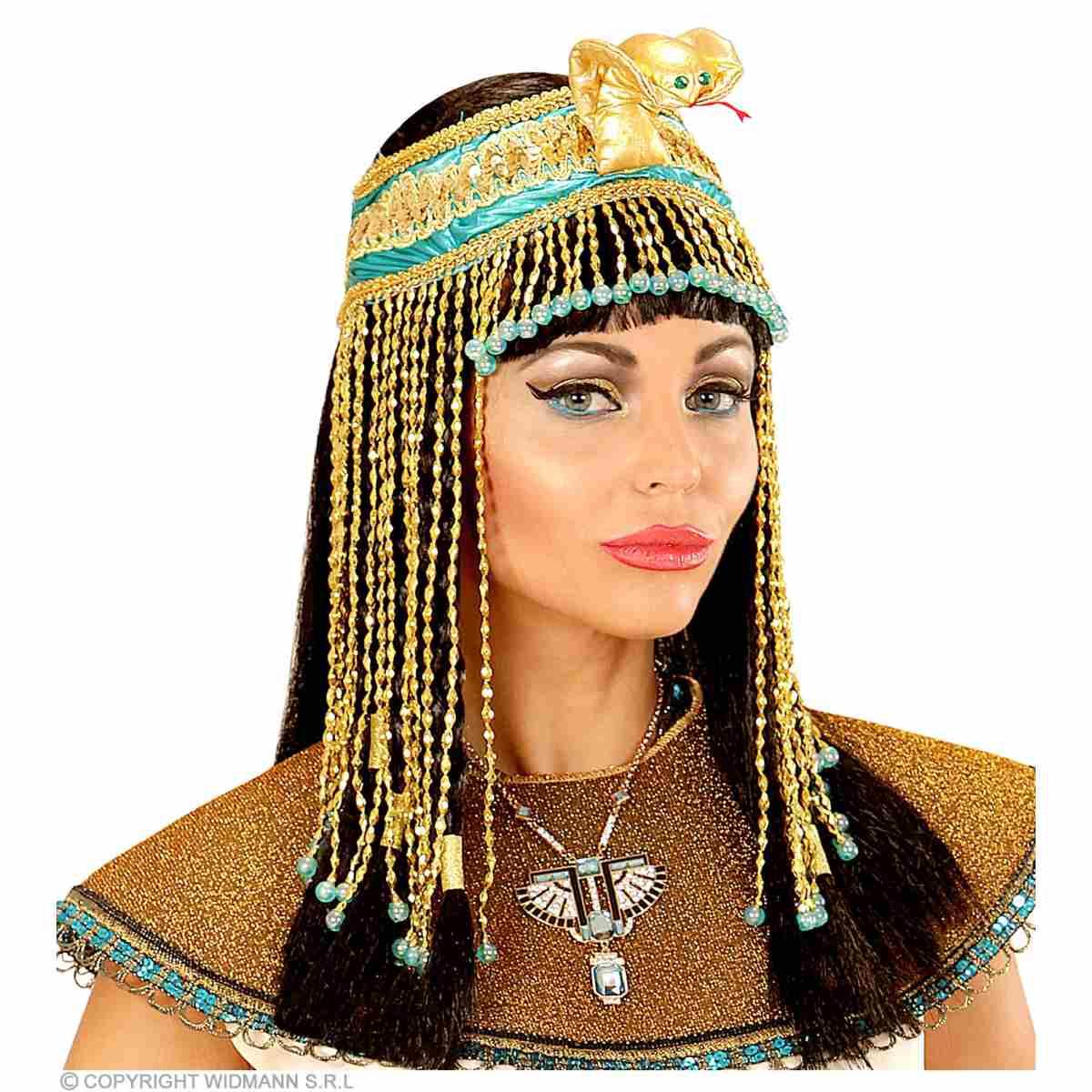 Diadema Copricapo Egiziana con Perline e Serpente |Widmann