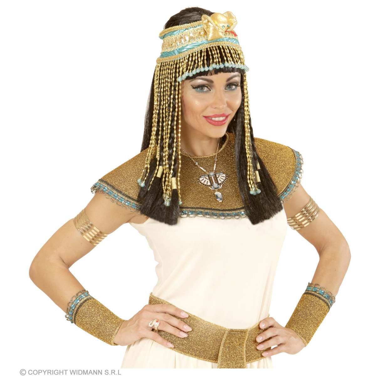 Diadema Copricapo Egiziana con Perline e Serpente |Widmann