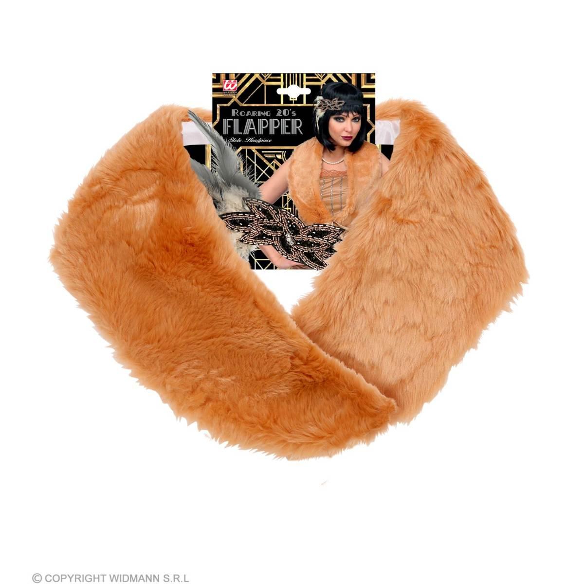 Charleston con Stola Beige e Copricapo con Piume |Widmann