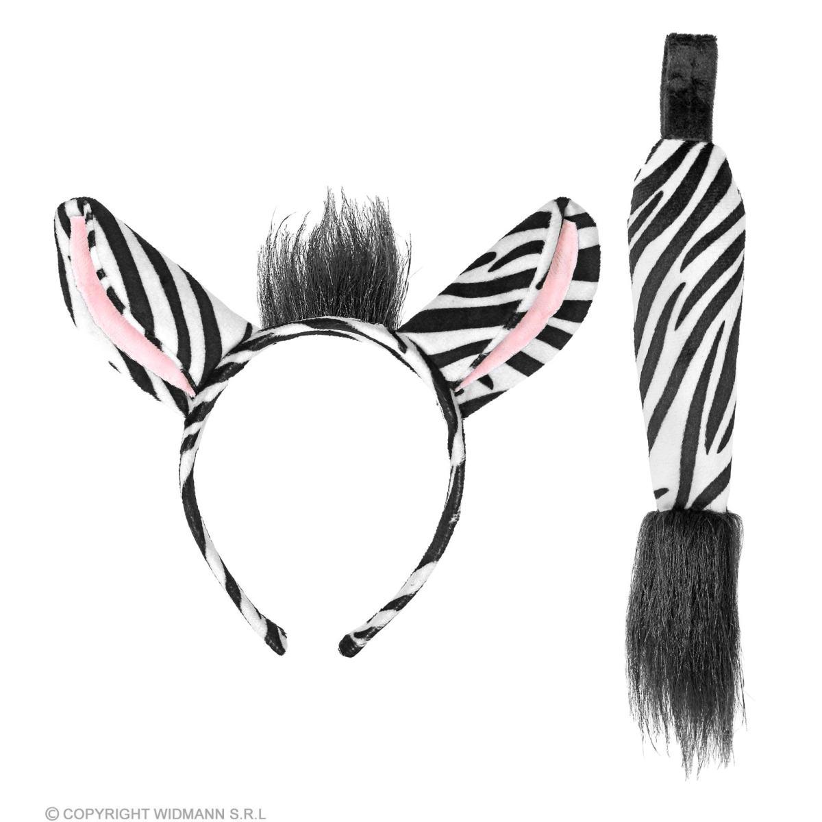 Zebra con Cerchietto e Coda |Widmann