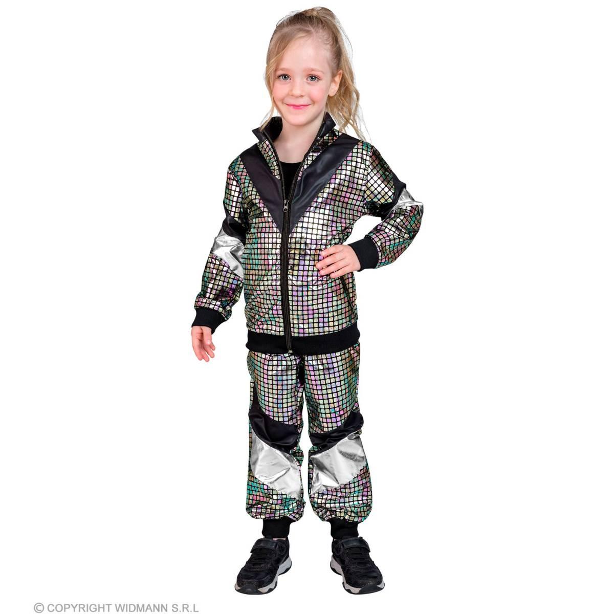 Costume Tuta Anni '70/'80 Dance Argento |Widmann