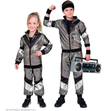 Costume Tuta Anni '70/'80 Dance Argento |Widmann