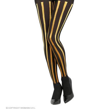 Collant Righe Nere Oro |Widmann