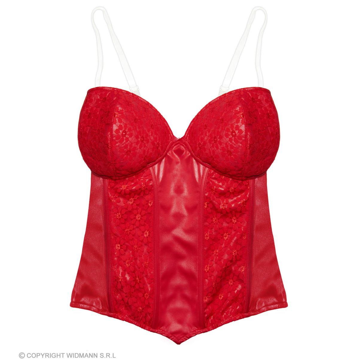 Bustino Corpetto Rosso con Pizzo |Widmann