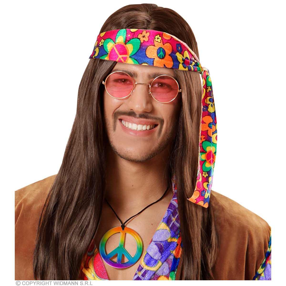 Collana Peace Love PVC Multicolor |Widmann