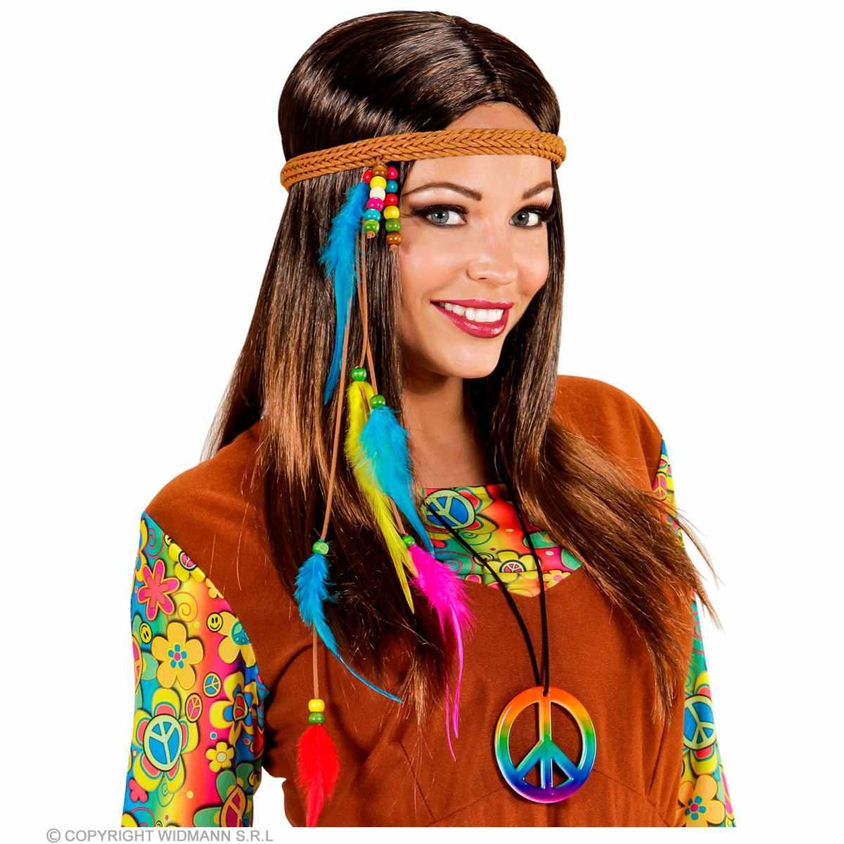 Collana Peace Love PVC Multicolor |Widmann