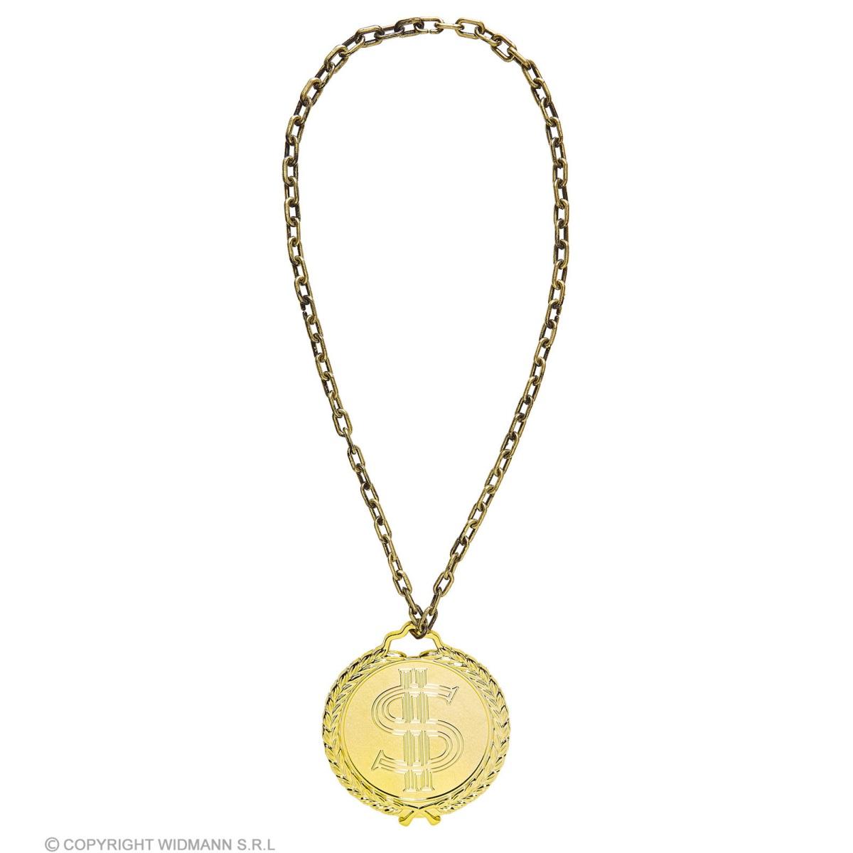 Collana Metallo Dollaro Oro cm.58 |Widmann