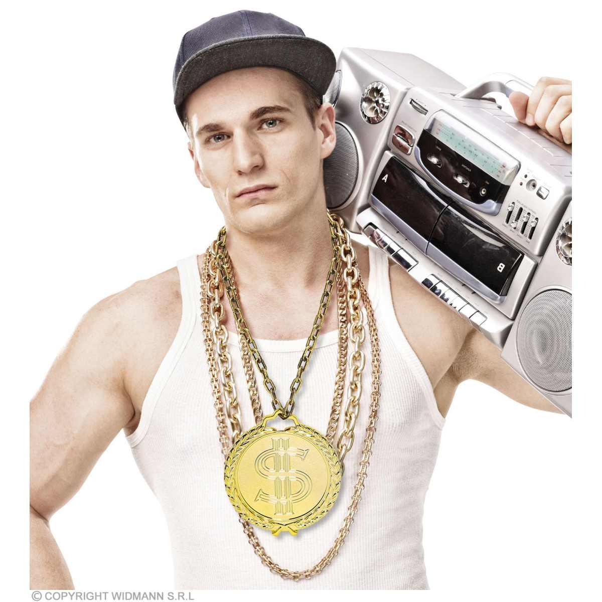 Collana Metallo Dollaro Oro cm.58 |Widmann