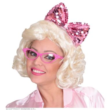 Cerchietto con Fiocco in Paillettes Rosa |Widmann