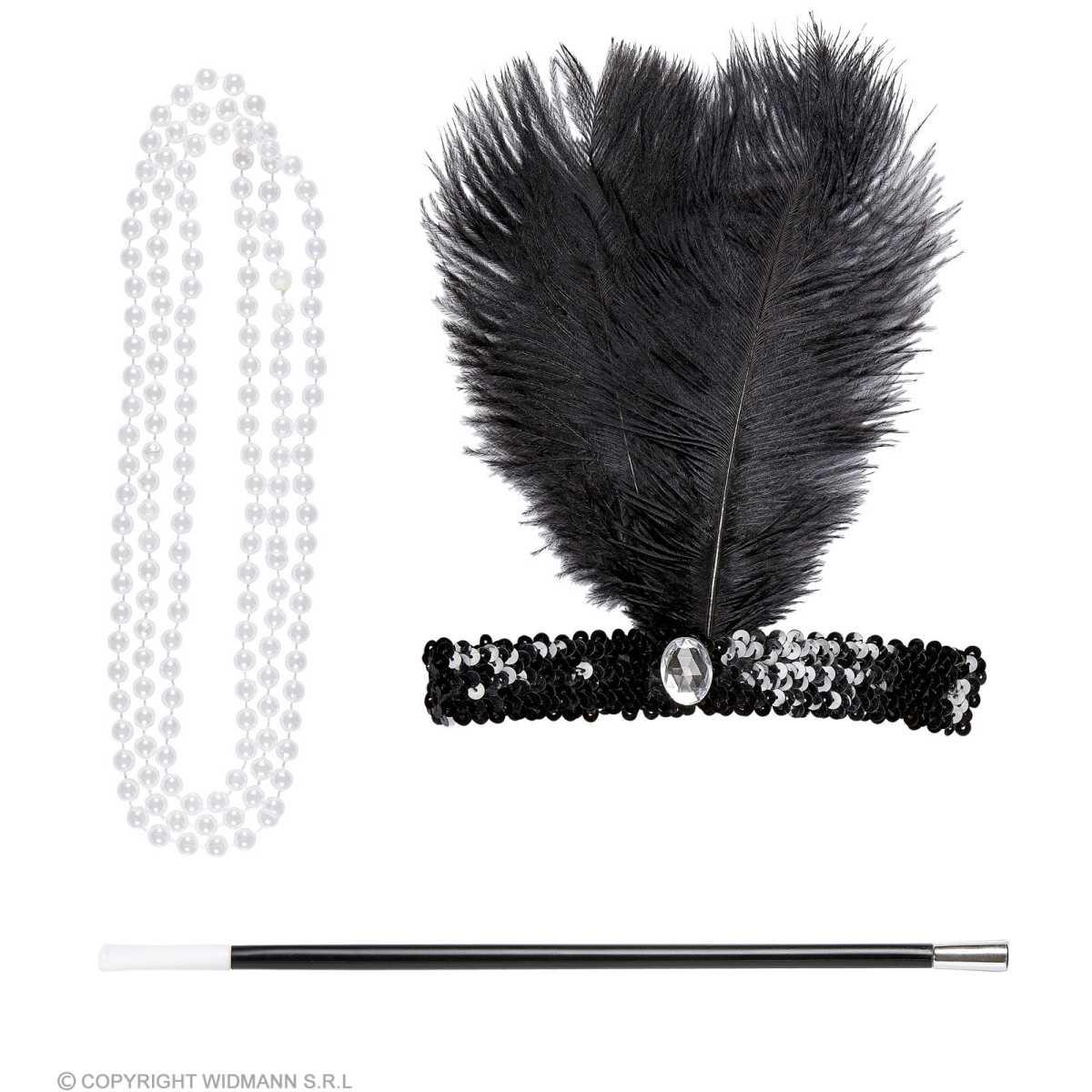 Charleston con Fascia Bocchino e Collana Set pz.3 |Widmann