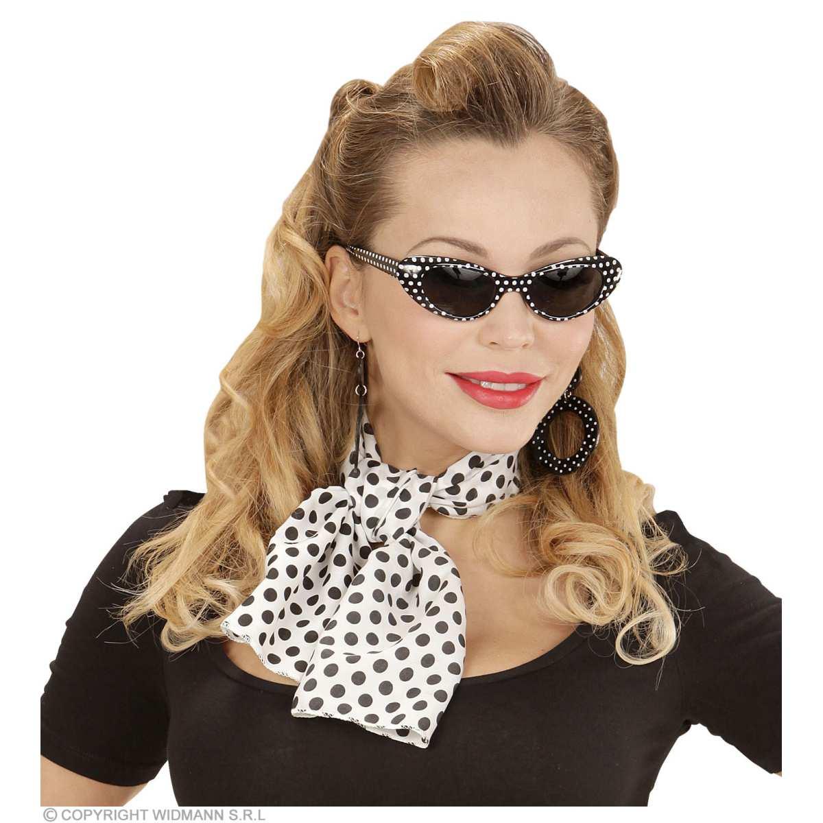 Anni '50 Occhiali Foulard e Orecchini |Widmann