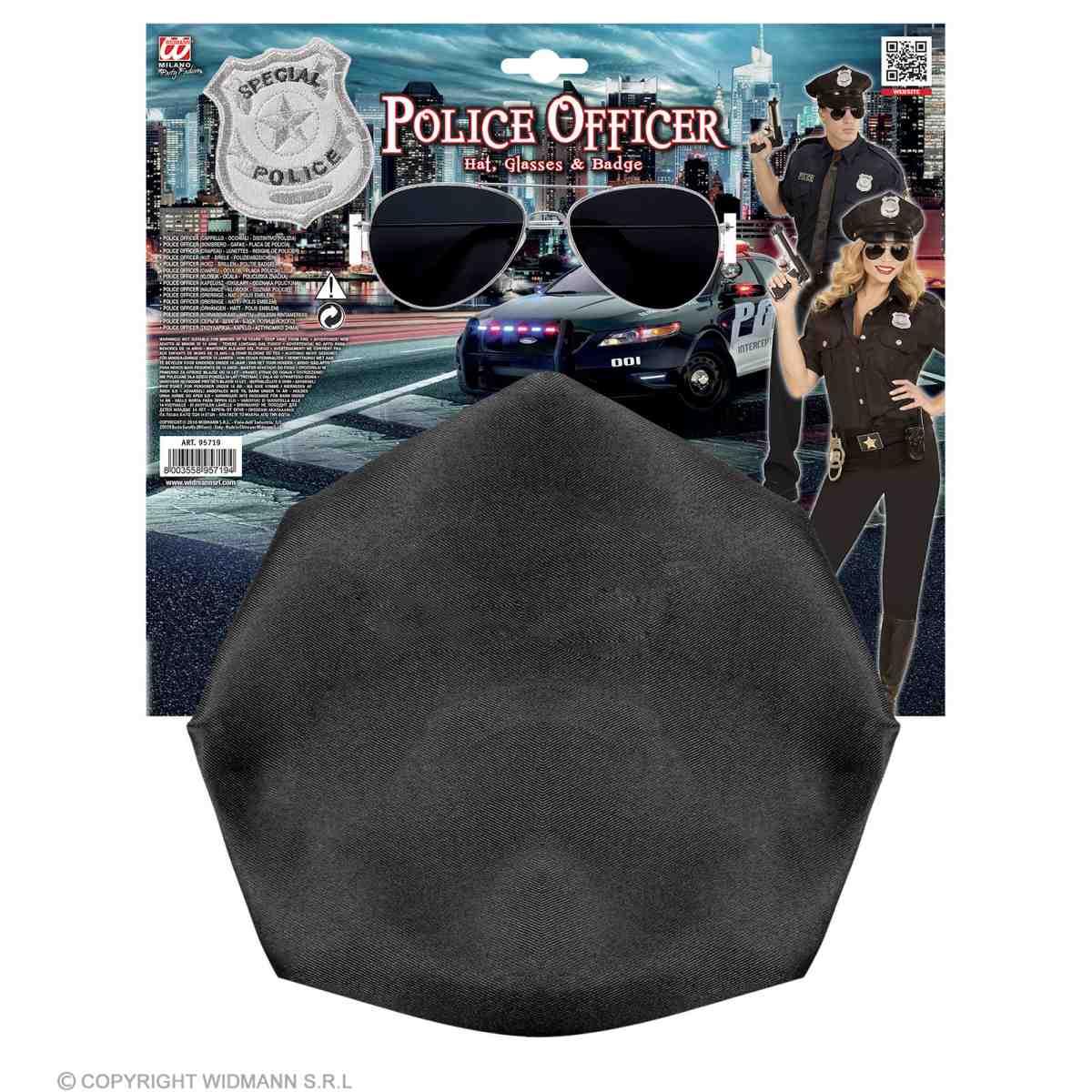Poliziotto con Cappello Occhiali e Distintivo |Widmann