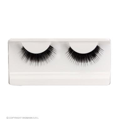 Trucco Ciglia Nere Folte con Colla |Widmann