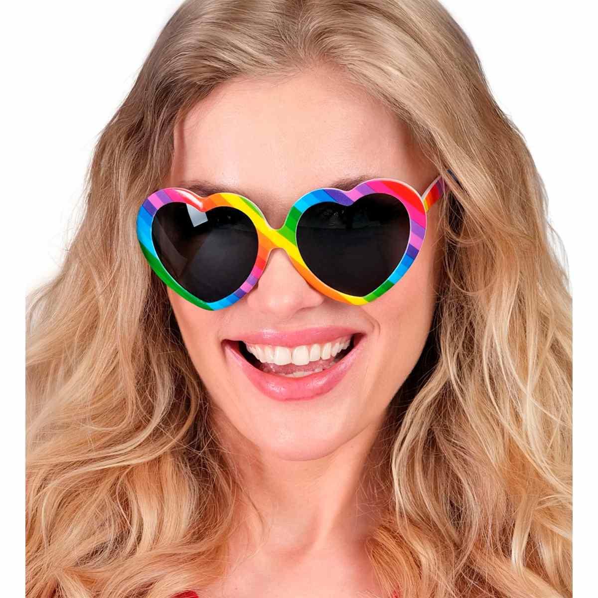 Occhiali Cuore Arcobaleno |Widmann
