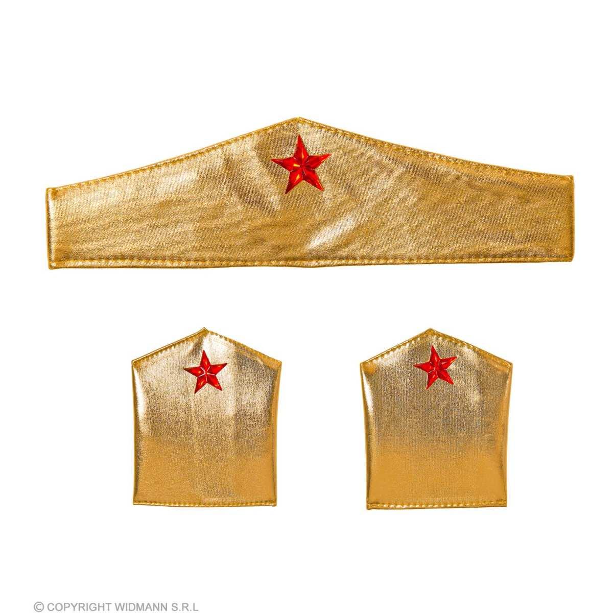 Fascia Testa Super Eroe con Bracciali |Widmann